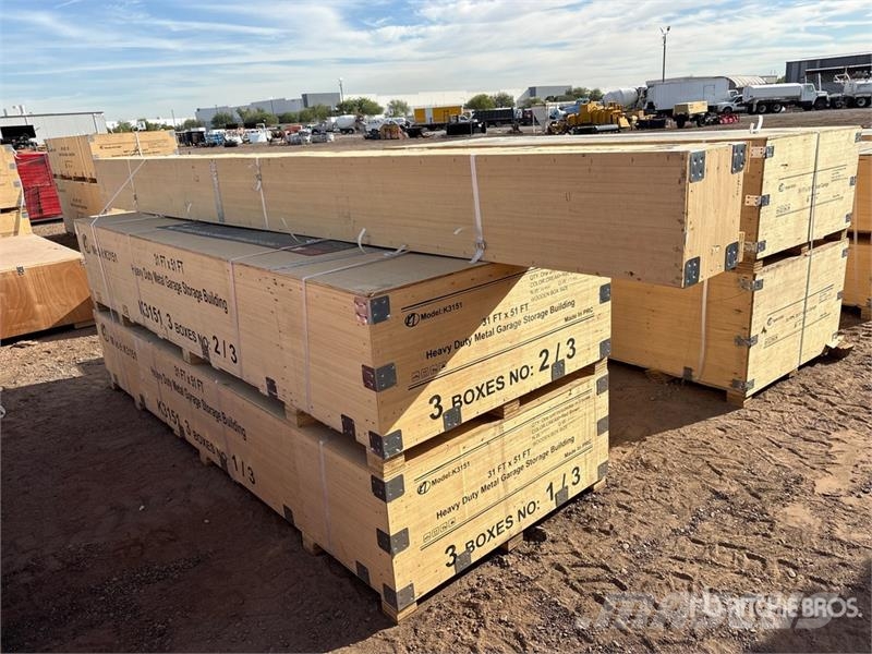 KJ K3151 31 ft x 51 ft Heavy Duty Metal Garage Storag Čelični okviri za građevine