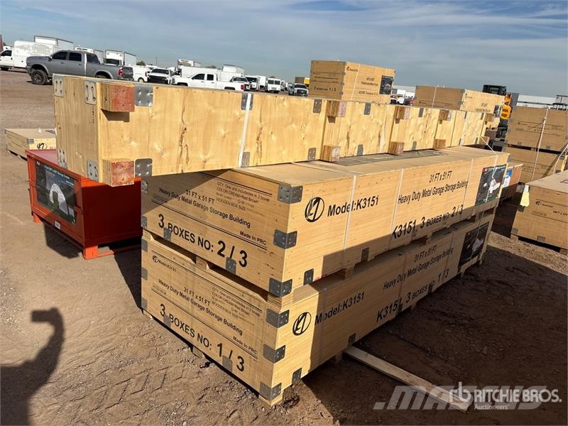 KJ K3151 31 ft x 51 ft Heavy Duty Metal Garage Storag Čelični okviri za građevine