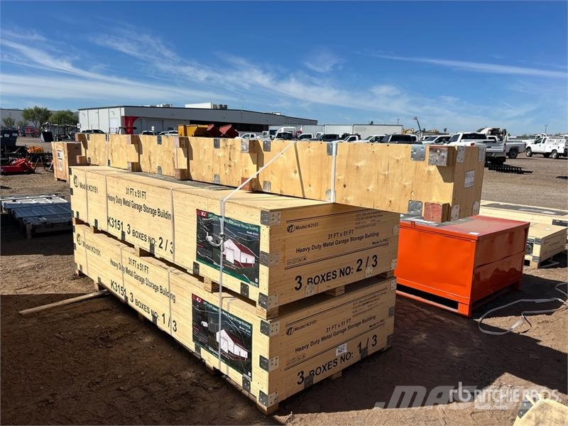 KJ K3151 31 ft x 51 ft Heavy Duty Metal Garage Storag Čelični okviri za građevine