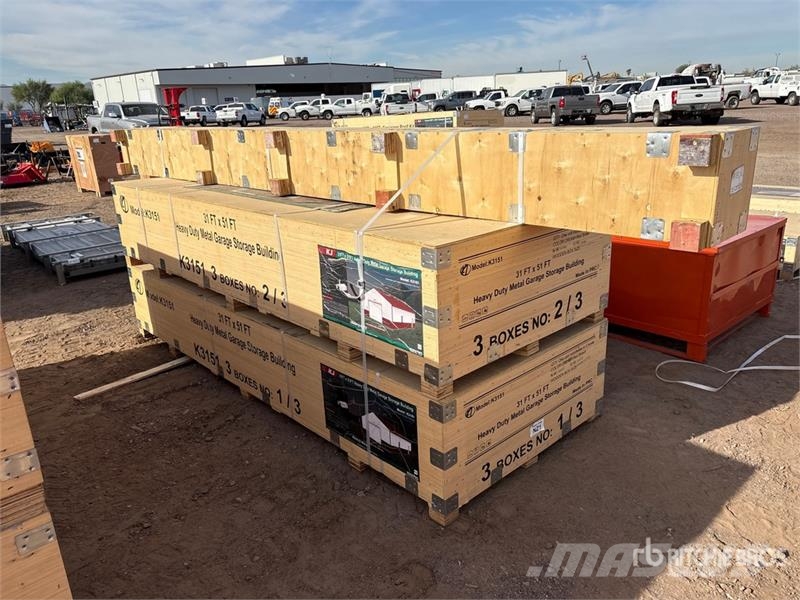KJ K3151 31 ft x 51 ft Heavy Duty Metal Garage Storag Čelični okviri za građevine