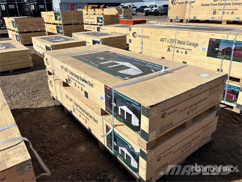 KJ K3325 33 ft x 25 ft Metal Garage (Unused) Kitos priekabos