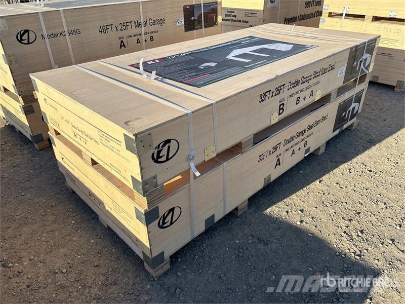 KJ K3325 Double Garage Metal Shed (Unused) 철골 건물