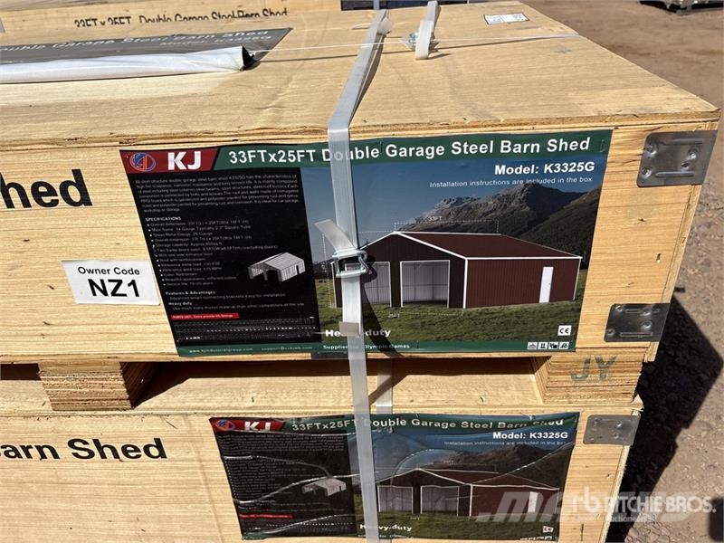 KJ K3325G 33 ft x 25 ft Metal Garage Storage Building Čelični okviri za građevine