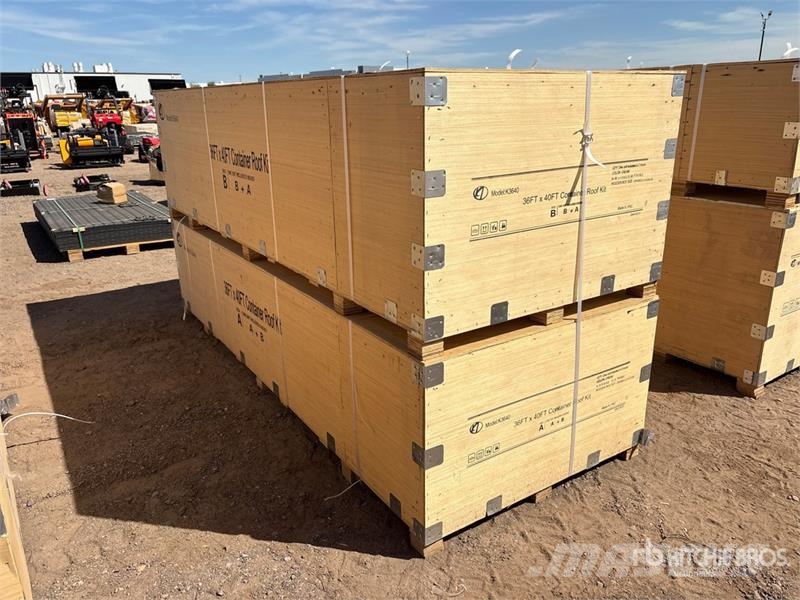 KJ K3640 36 ft x 40 ft Enclosed Container Roof Kit St Other components