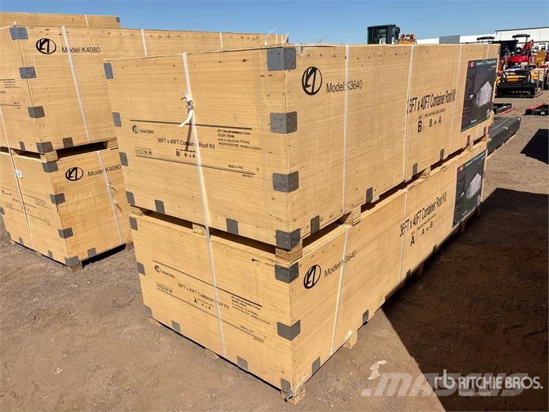KJ K3640 36 ft x 40 ft Enclosed Container Roof Kit St Other components