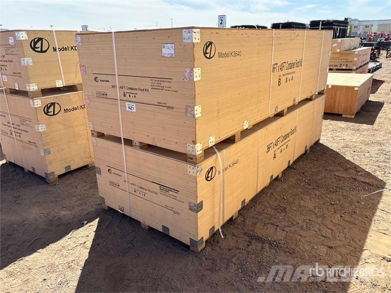 KJ K3640 36 ft x 40 ft Enclosed Container Roof Kit St Other components