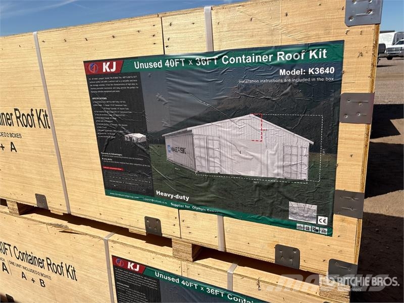 KJ K3640 36 ft x 40 ft Enclosed Container Roof Kit St Other components