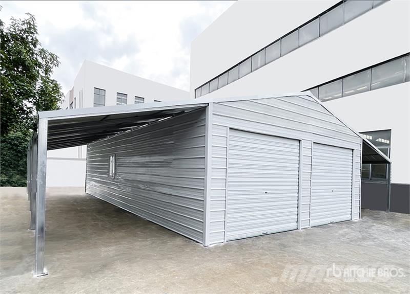 KJ K3939 Double Garage Metal Storage Building (Unused 鉄骨建造物