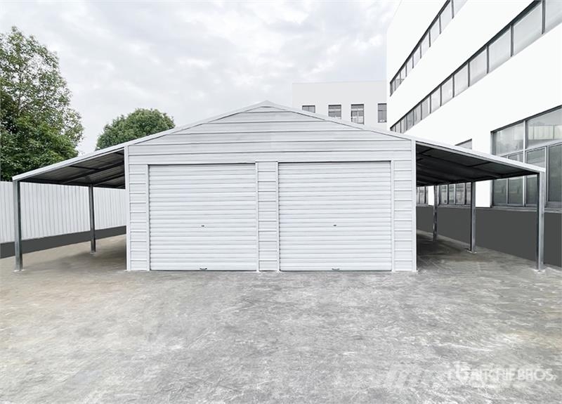 KJ K3939 Double Garage Metal Storage Building (Unused 鉄骨建造物