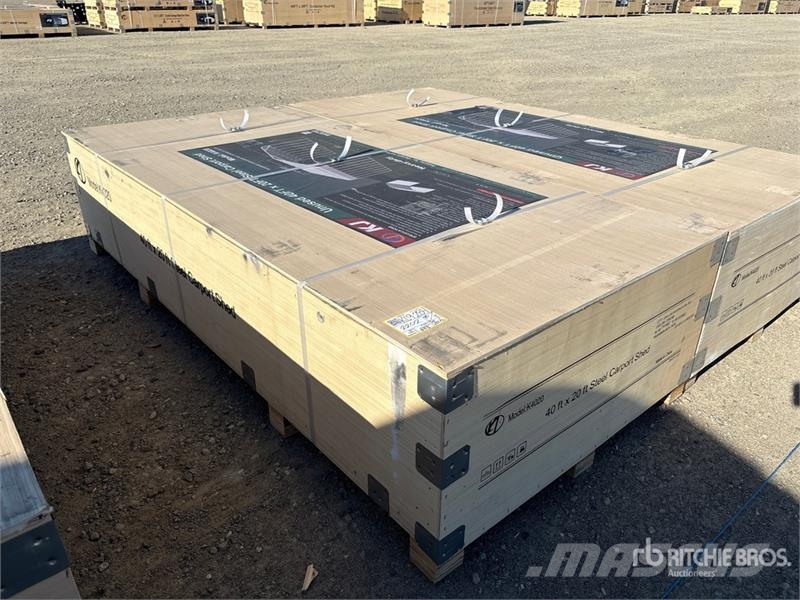 KJ K4020 20 ft x 40 ft Carport (Unused) Edifícios com estrutura de aço