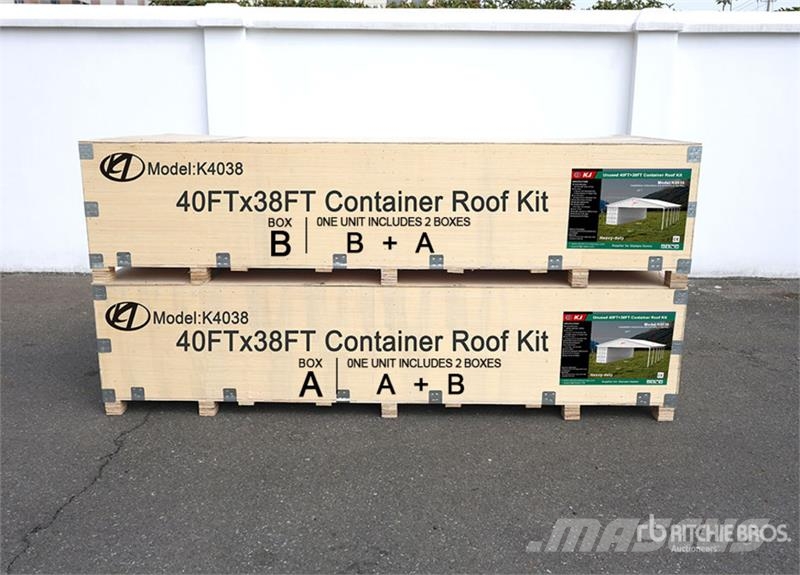 KJ K4038 38 ft x 40 ft Container Shelter (Unused) Construcción - Otros
