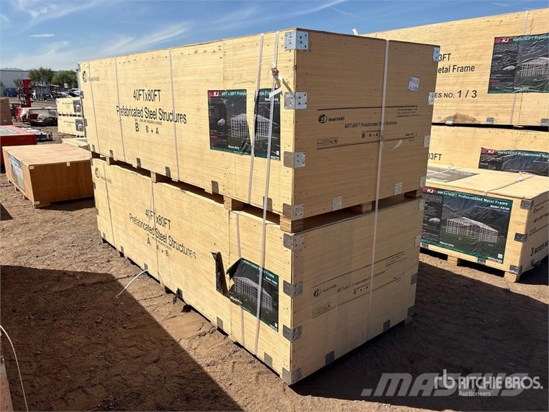 KJ K4080 40 ft x 80 ft Prefabricated Metal Frame Stor Čelični okviri za građevine