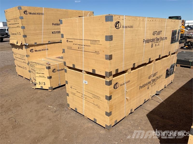 KJ K4080 40 ft x 80 ft Prefabricated Metal Frame Stor Čelični okviri za građevine