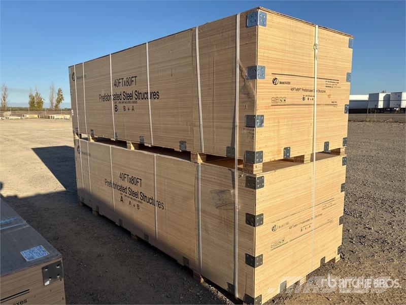 KJ K4080 80 ft x 40 ft Prefabricated Metal Frame (Unu Other trailers