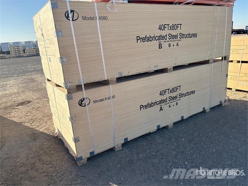 KJ K4080 80 ft x 40 ft Prefabricated Metal Frame (Unu Otros remolques