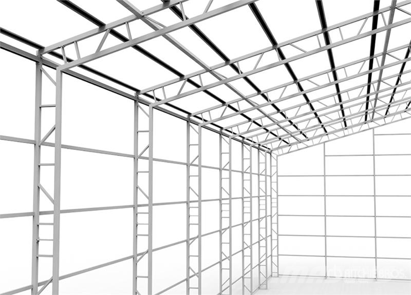 KJ K4080 80 ft x 40 ft Prefabricated Metal Frame Stor Druge prikolice