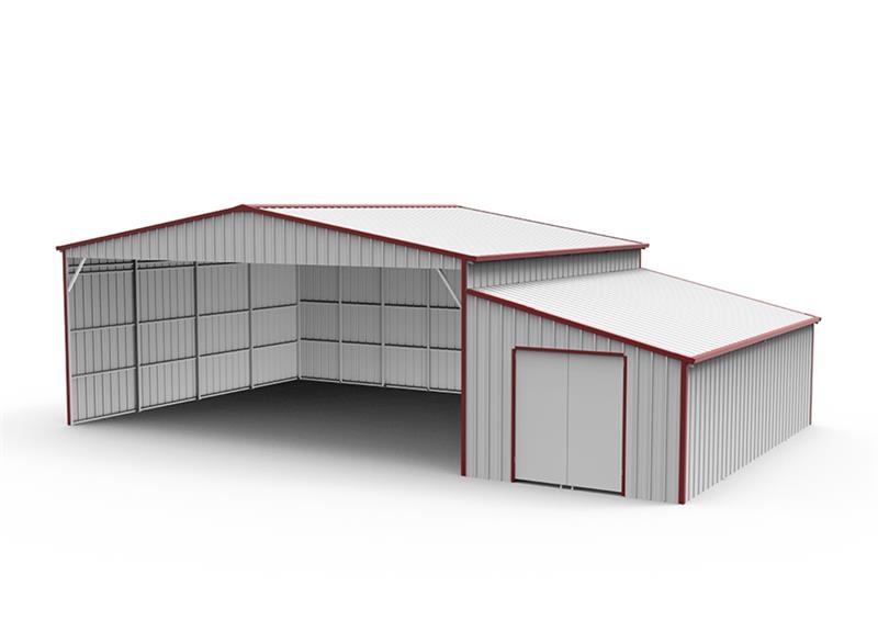 KJ K4225 25 ft x 42 ft Heavy Duty Metal Garage (Unuse مقطورات أخرى