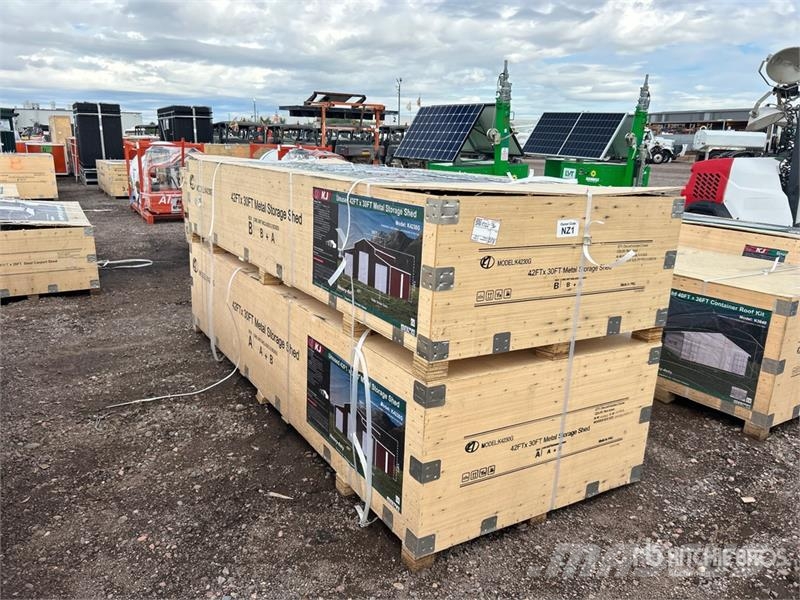 KJ K4230G 42 ft x 30 ft Triple Garage Metal Storage S Edificación de acero