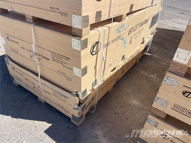 KJ K4525G Double Garage Metal Shed (Unused) المباني الإطار الصلب