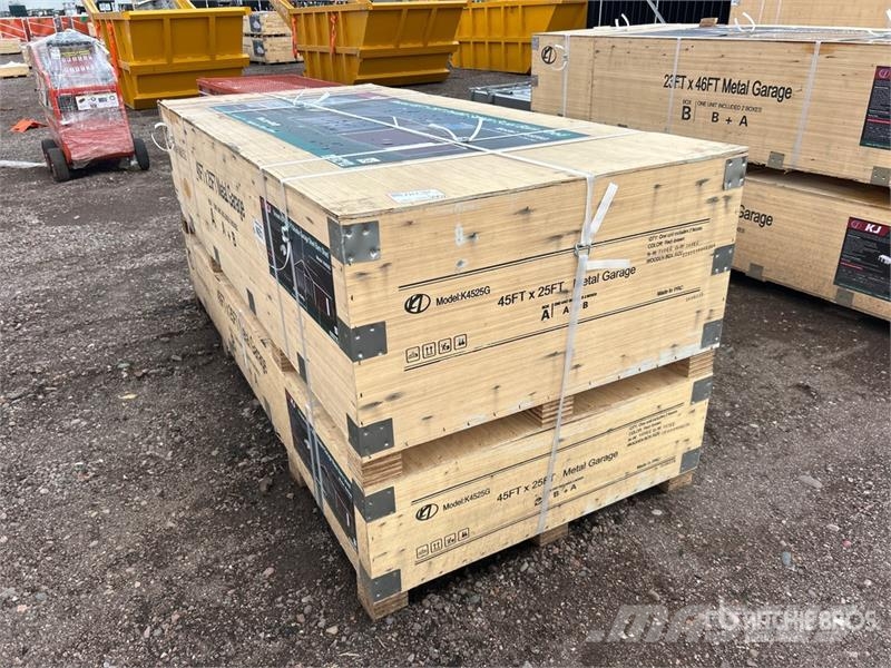 KJ K4525G Double Garage Metal Shed (Unused) Plieno karkaso pastatai