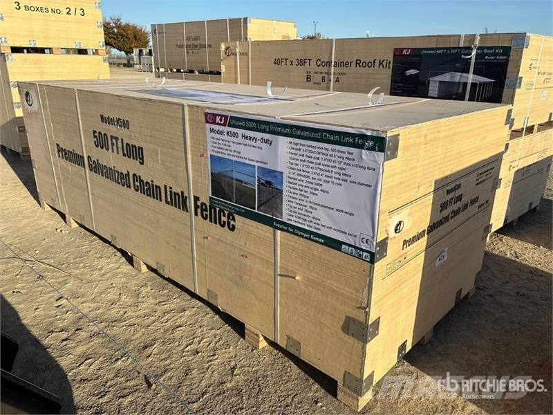 KJ K500 500 ft x 7 ft Galvanized Chain Link Site Fenc Overige componenten