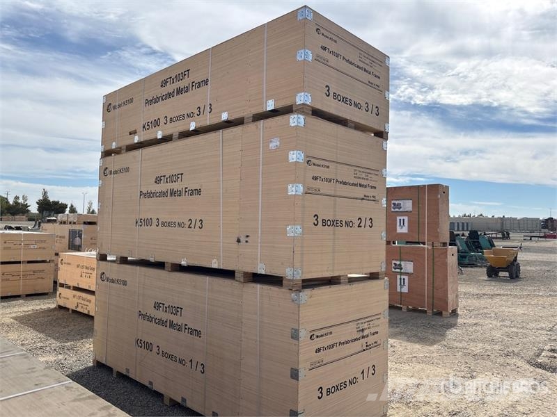 KJ K5100 103 ft x 49 ft Prefabricated Metal Frame (Un 기타 트레일러