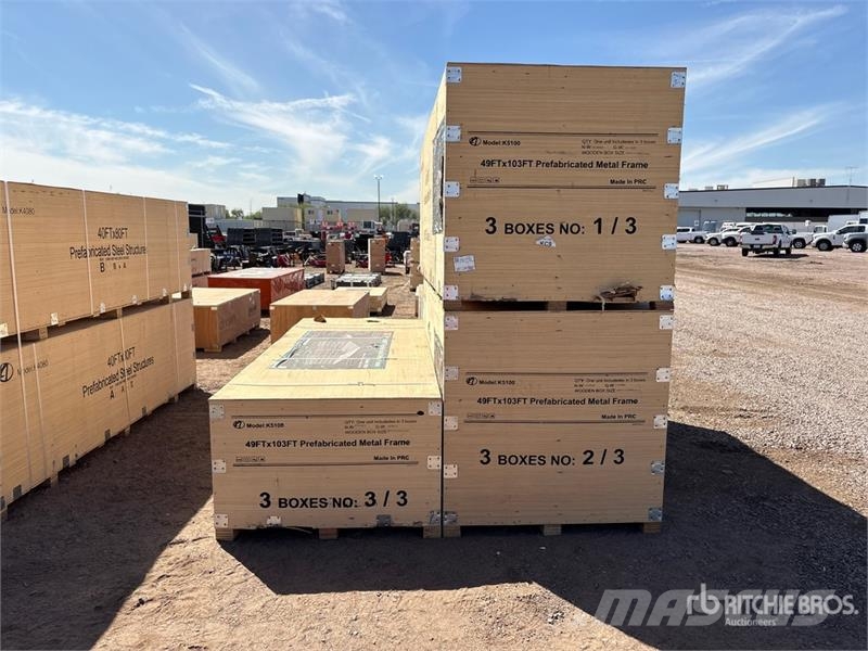 KJ K5100 49 ft x 103 ft Prefabricated Metal Frame Sto Čelični okviri za građevine