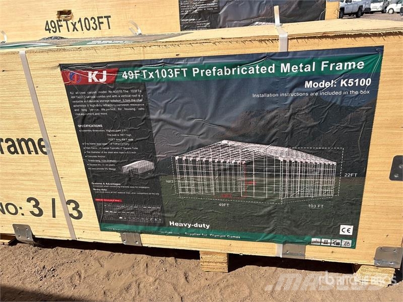 KJ K5100 49 ft x 103 ft Prefabricated Metal Frame Sto Čelični okviri za građevine