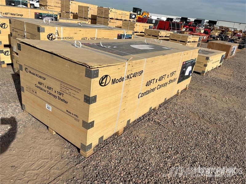KJ KC4015P 40 ft x 40 ft Single Truss Container Shelt Construcción - Otros