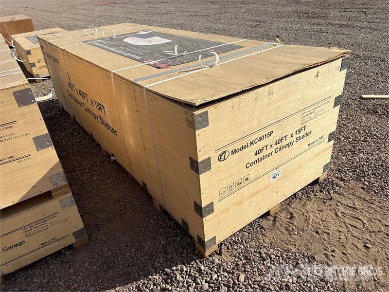 KJ KC4015P 40 ft x 40 ft Single Truss Container Shelt Construcción - Otros