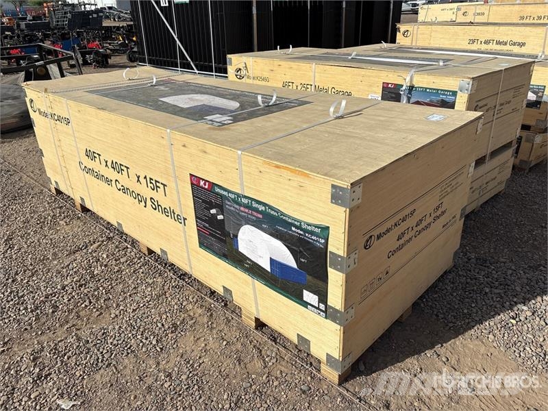 KJ KC4015P 40 ft x 40 ft Single Truss Container Shelt Construcción - Otros