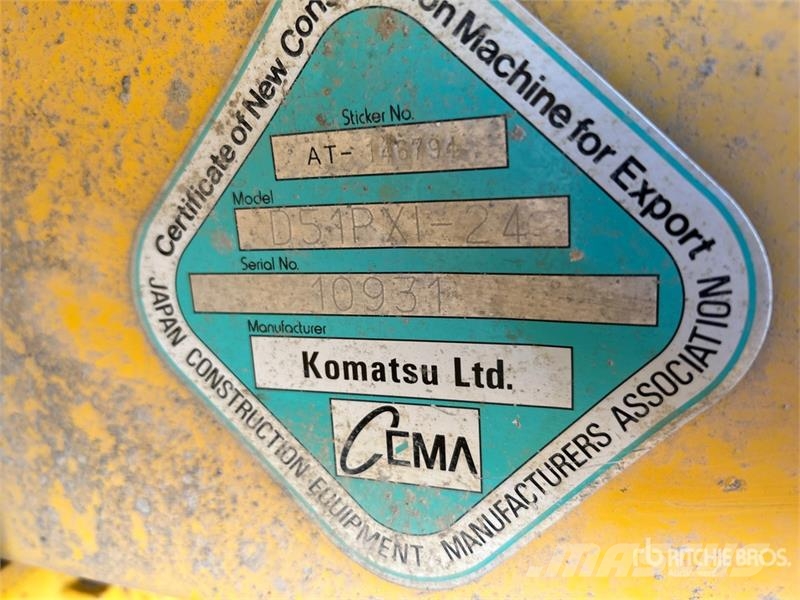 Komatsu D51PXi-24 Crawler Dozer Pásové dozéry