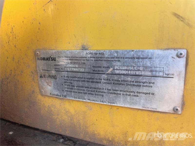 Komatsu PC138LC-10 حفارات زحافة