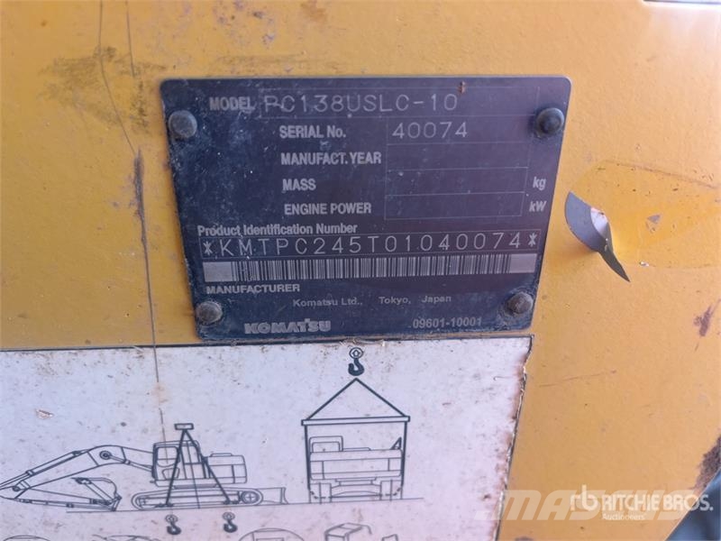 Komatsu PC138USLC-10 Tracked Excavator Paletli ekskavatörler