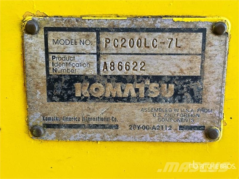 Komatsu PC200LC-7L Tracked Excavator Rupsgraafmachines