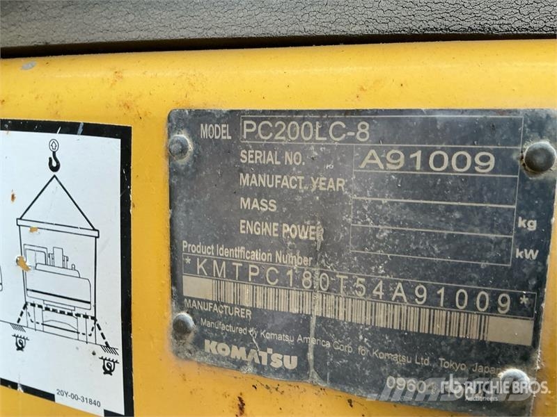 Komatsu PC200LC-8 Tracked Excavator Crawler excavators