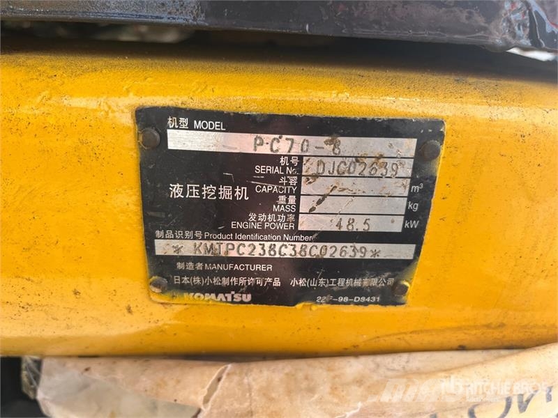 Komatsu PC70-8 Tracked Excavator Bagri goseničarji