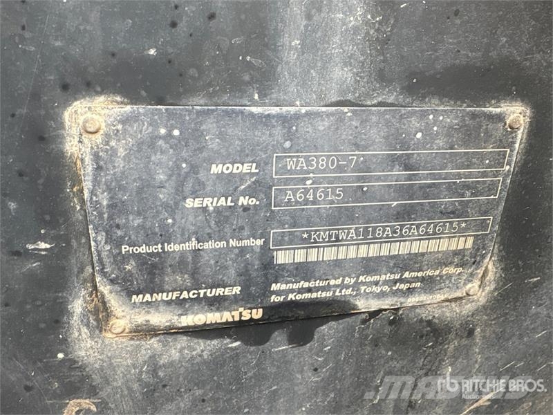 Komatsu WA380-7 Wheel Loader Radlader