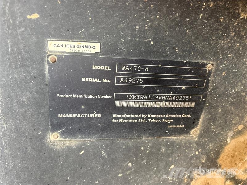 Komatsu WA470-8 لوادر بعجل