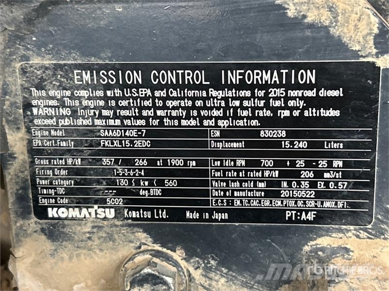 Komatsu WA500-8 Wheel Loader Kolové nakladače