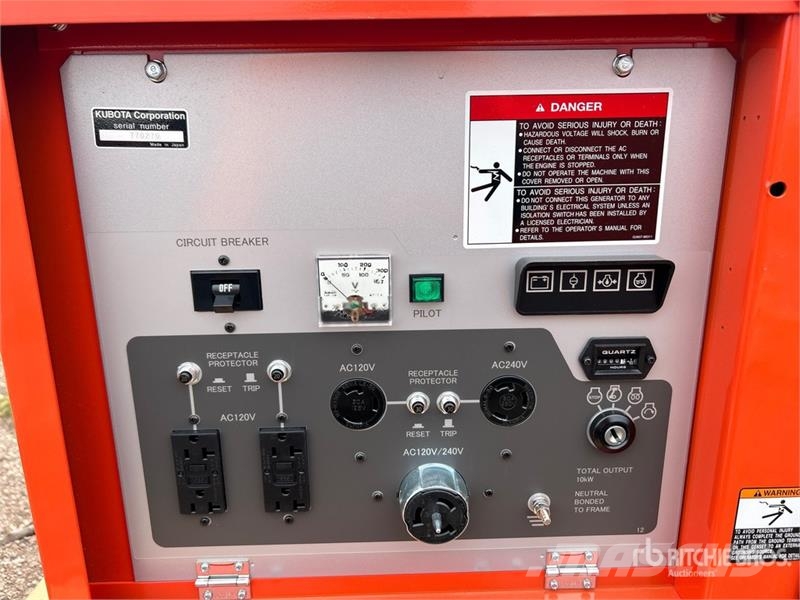 Kubota GL11000-USA 11 kW Generator Set Dizelski agregati