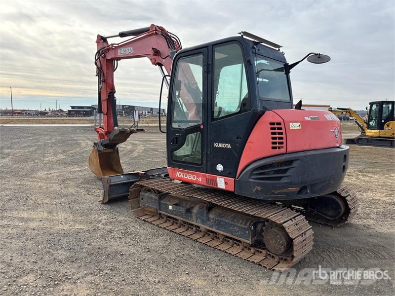Kubota KX080 Tracked Excavator Pelle sur chenilles