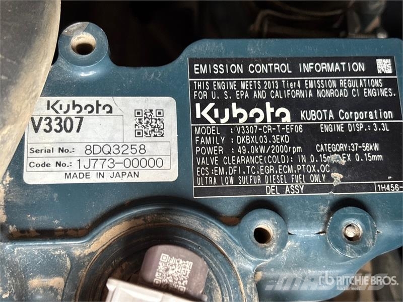 Kubota KX080 Tracked Excavator Pelle sur chenilles