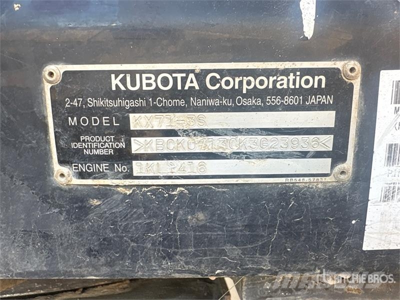 Kubota KX71-3S Mini pelle < 7t