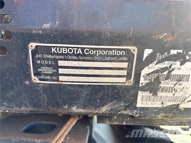 Kubota KX71-3S4R1 Mini Excavator Mini bagri <7t