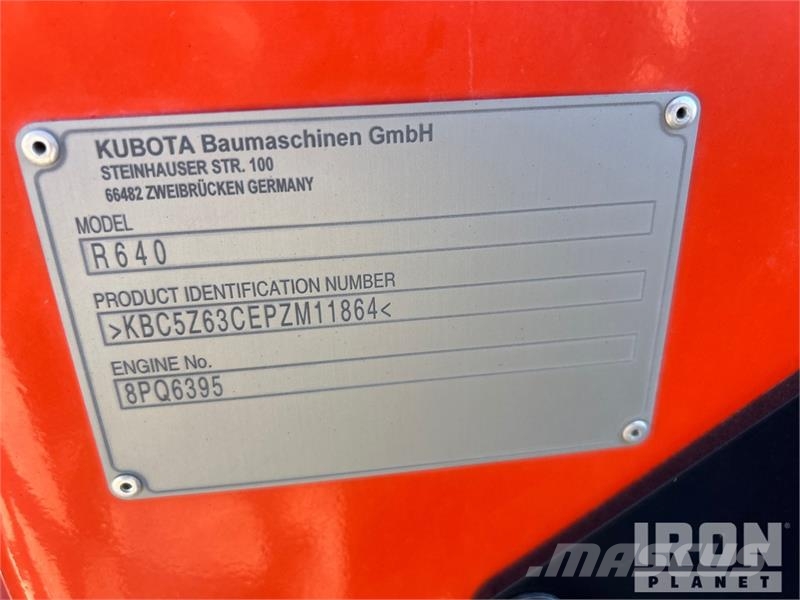 Kubota R640 Wheel Loader Cargadoras sobre ruedas