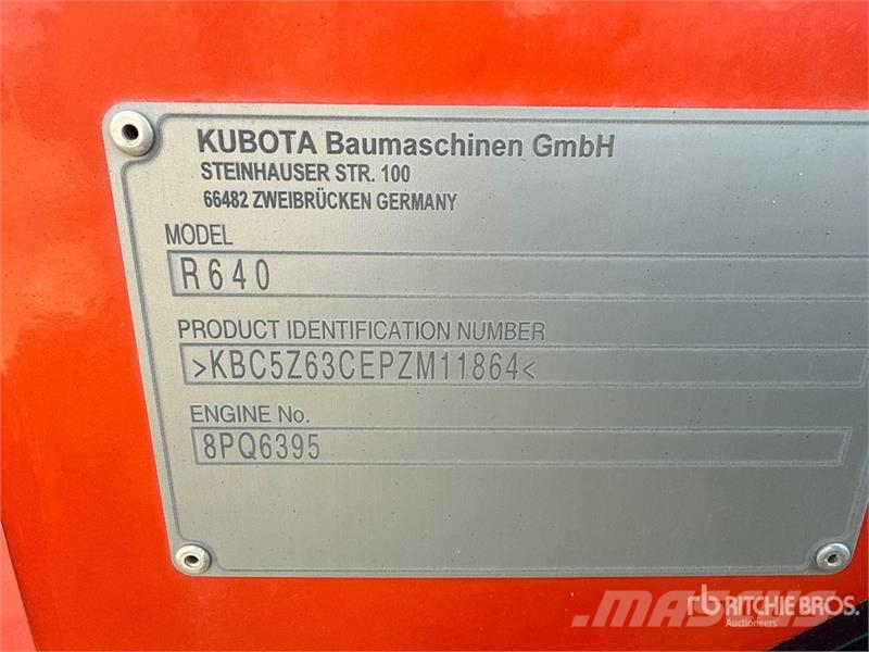 Kubota R640 Wheel Loader Utovarivači na kotačima