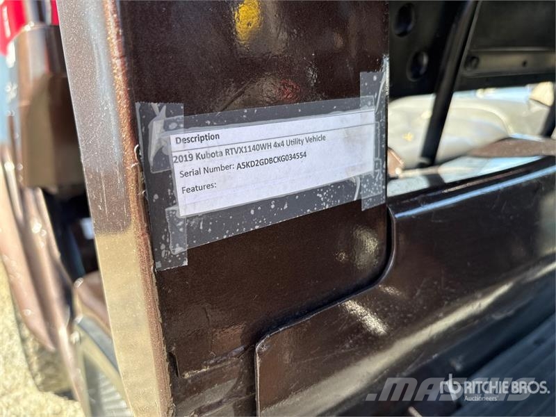 Kubota RTV-X1140 Komunālās mašīnas