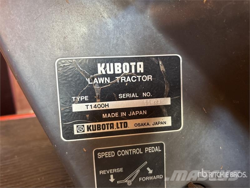 Kubota T1400H Ride-On Lawn Mower Samojízdné sekačky
