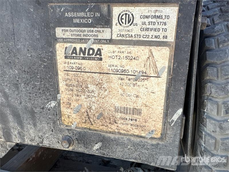  Landa HOT2-15024D Pressure Washer Máquinas ligeiras de lavagem a pressão